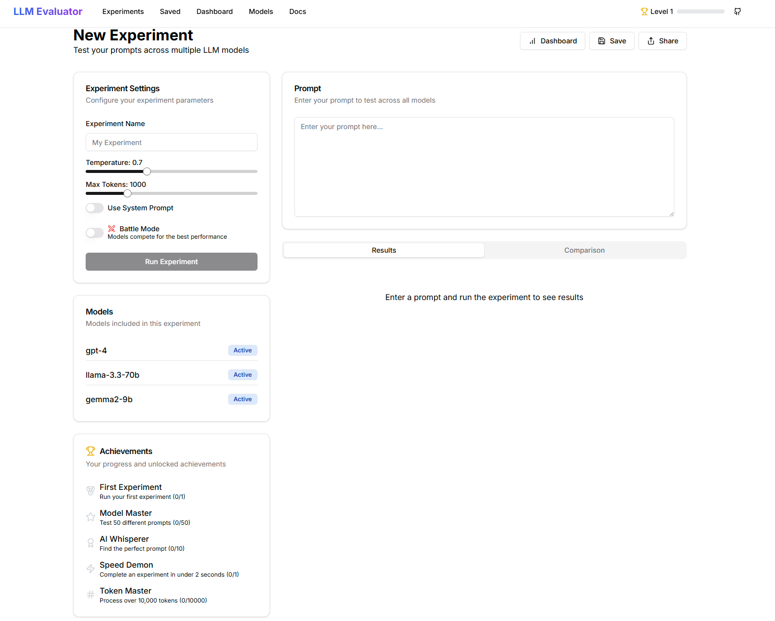 LLM Evaluation platform